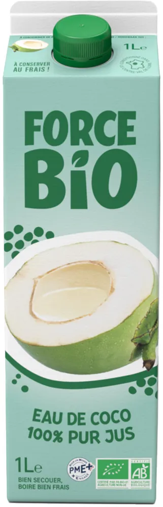 Force Bio - Eau de Coco bio (frais) 1L