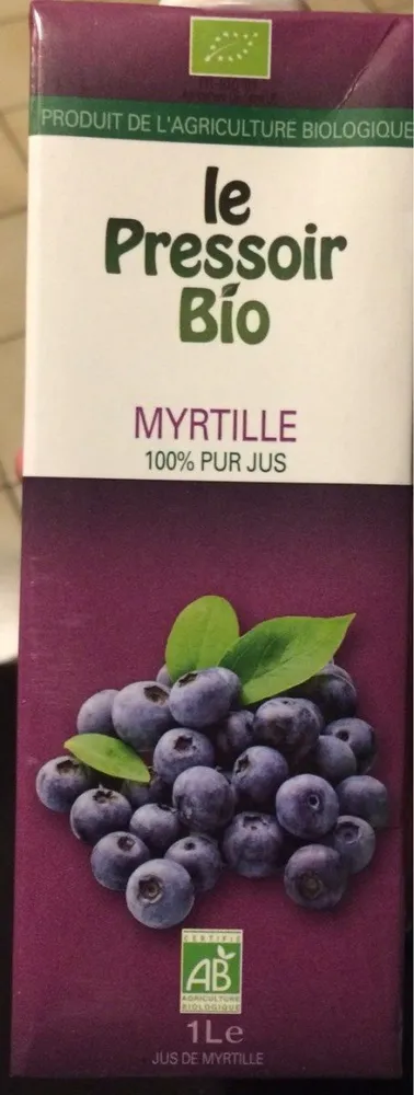 Myrtille 100% pur jus