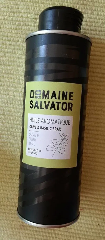 Huile aromatique olive & basilic frais