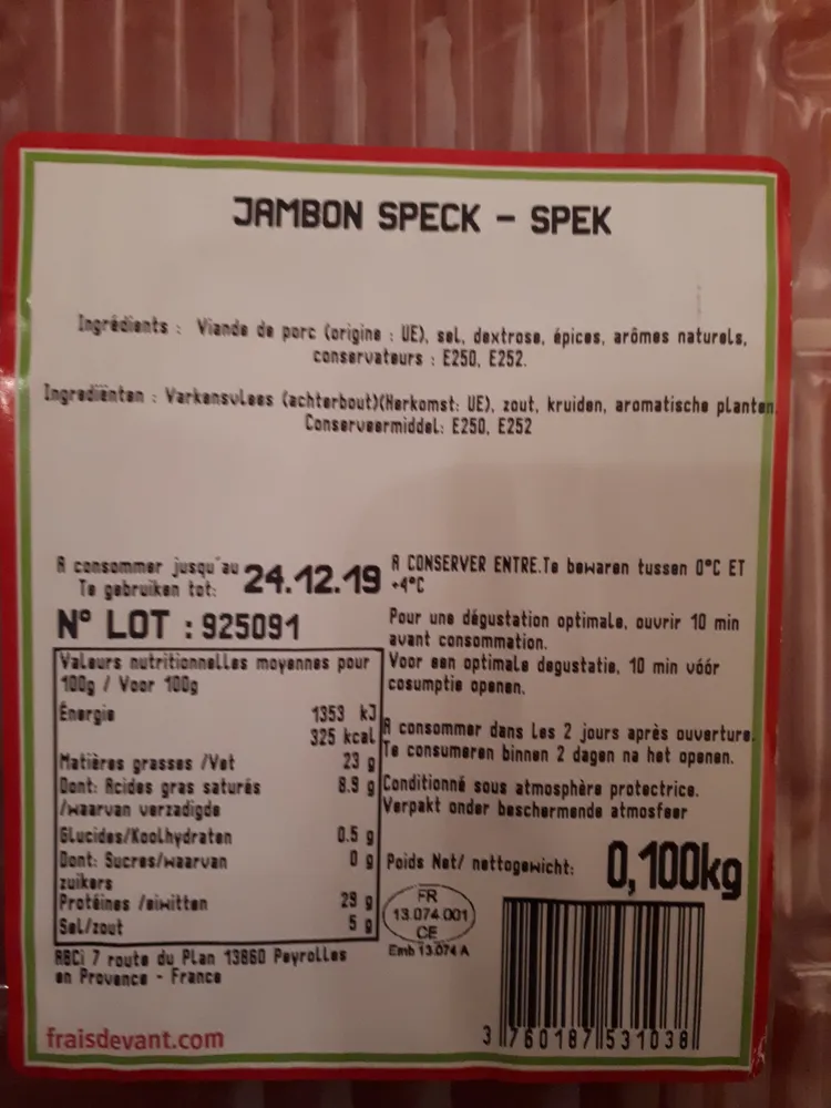 Jambon Speck