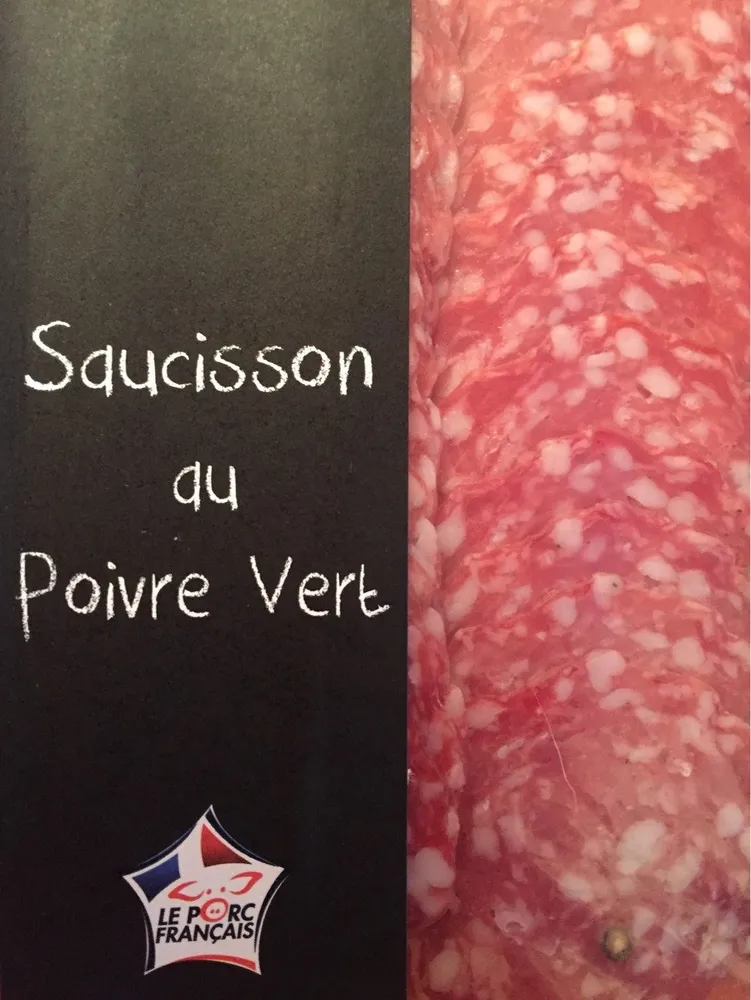 Saucisson au poivre vert