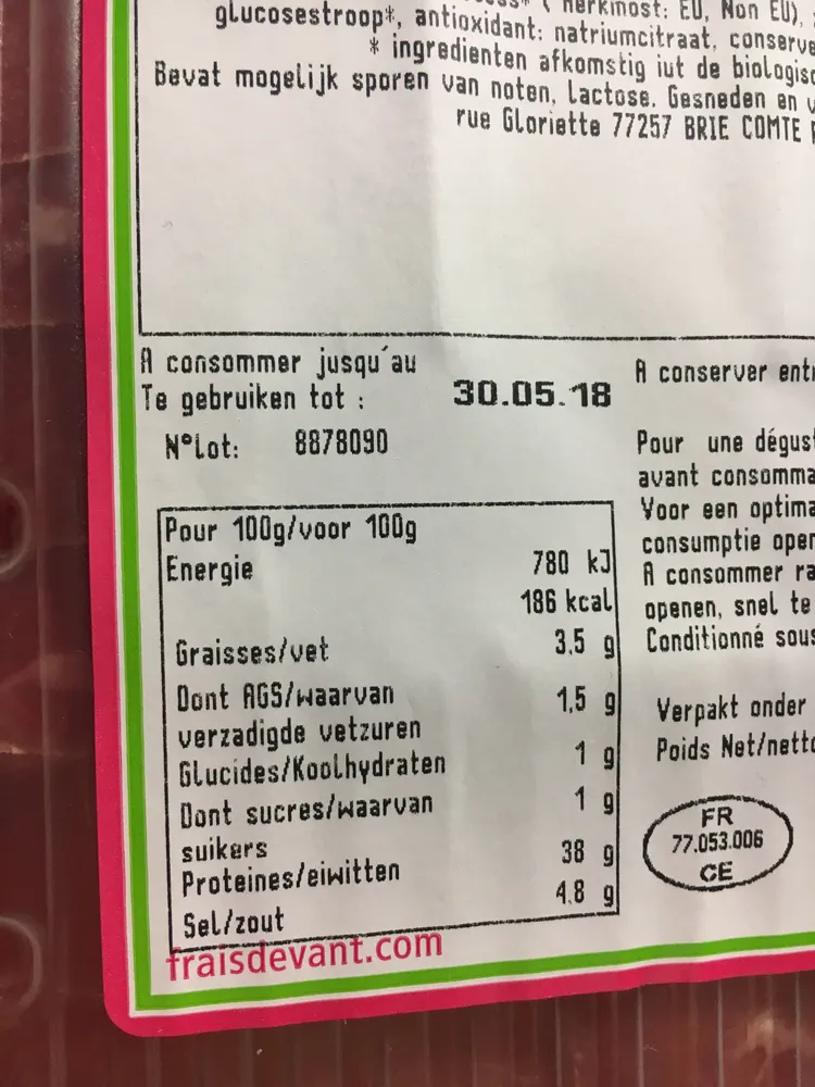 Viande des grisons bio