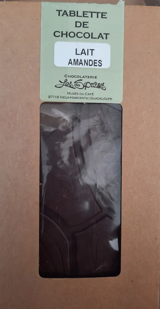 Tablette de chocolat Lait Amande