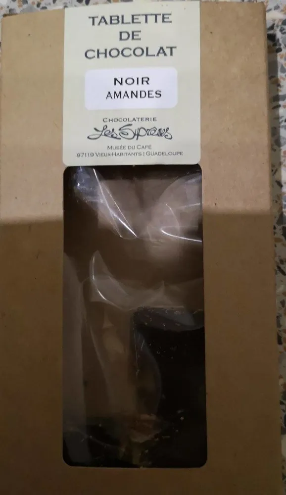 Tablette de chocolat Noir Amande