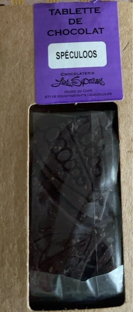 Tablette de chocolat aux spéculoos