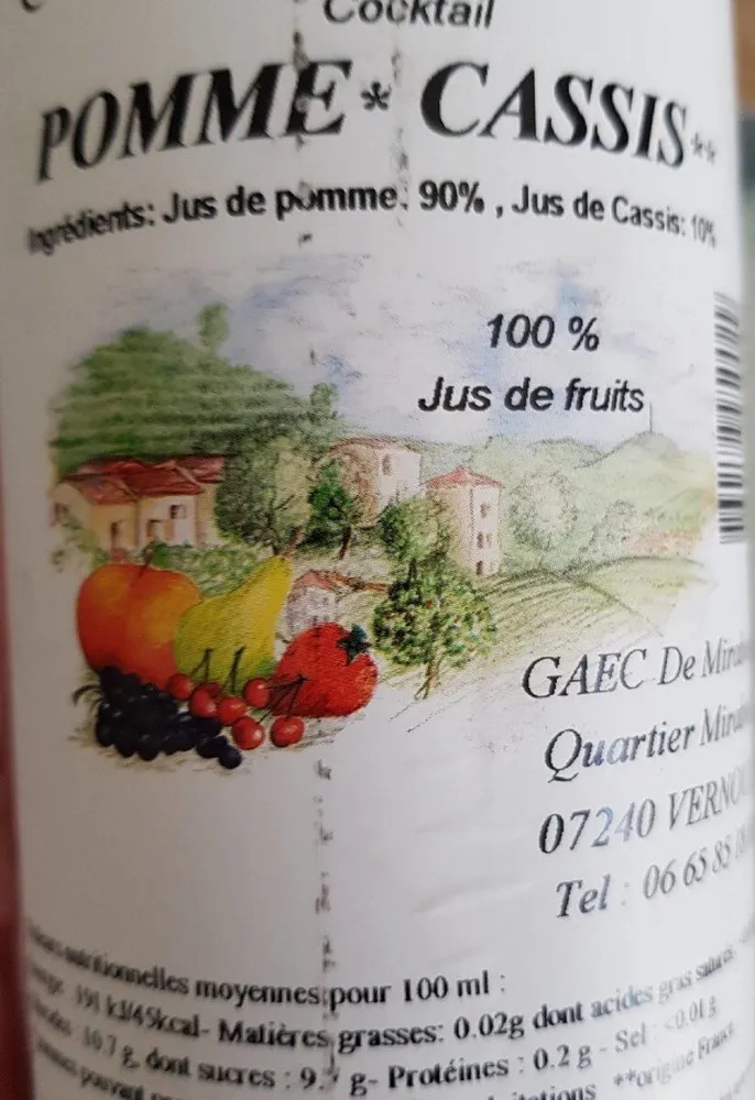 Cocktail Pomme Cassis