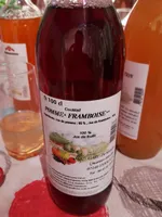 Jus de pomme framboise