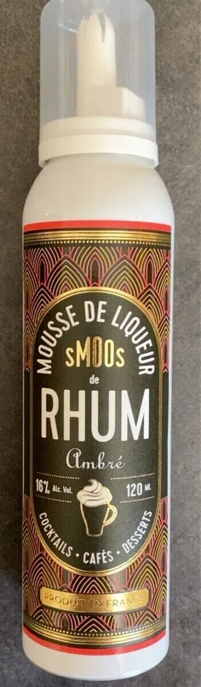 Mousse de liqueur (Smoos) de rhum ambré