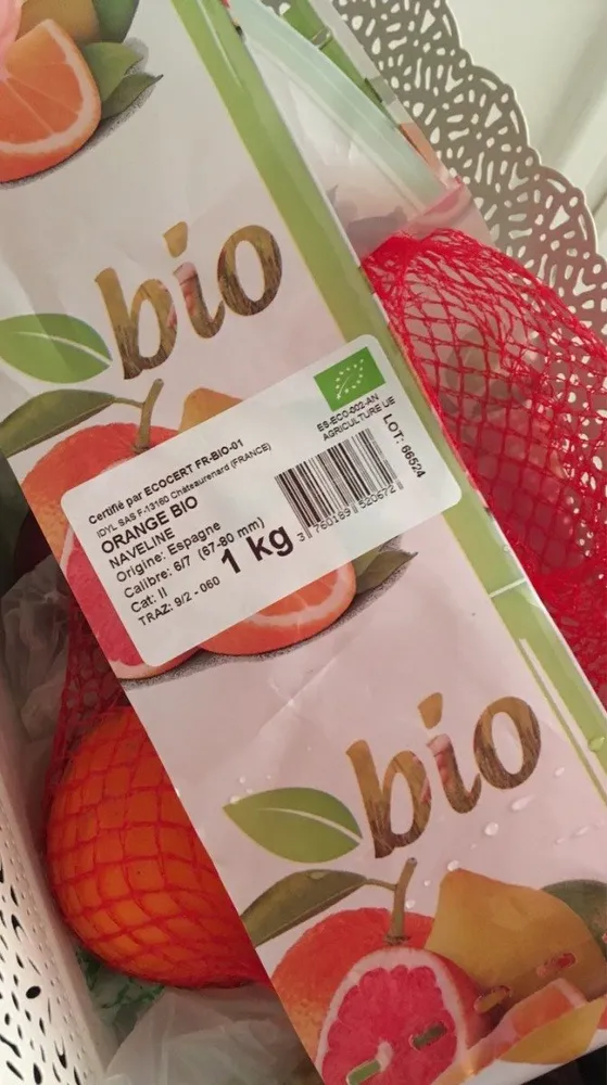 Oranges bio navelina cat 2