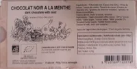 Chocolat noir à la menthe