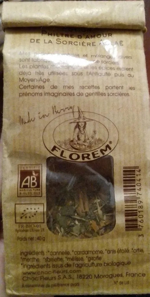 Philtre d'amour de la sorcière Aglaé