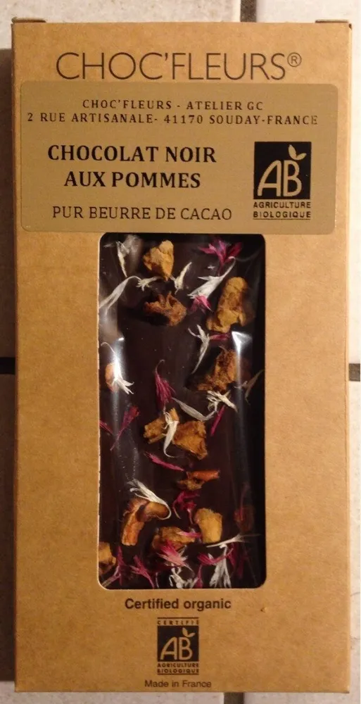 Chocolat noir aux pommes