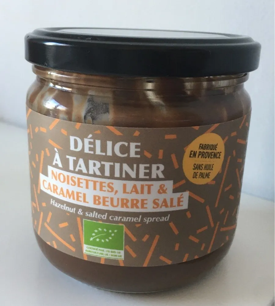 Délice à tartiner - noisettes, lait & caramel beurre salé
