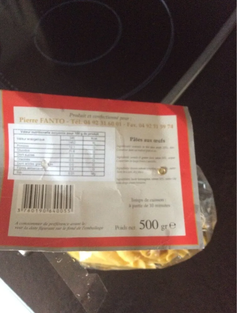 Pasta artiglianale  pates aux oeufs Garganelli