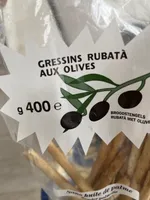 Gressins rubatà aux olives