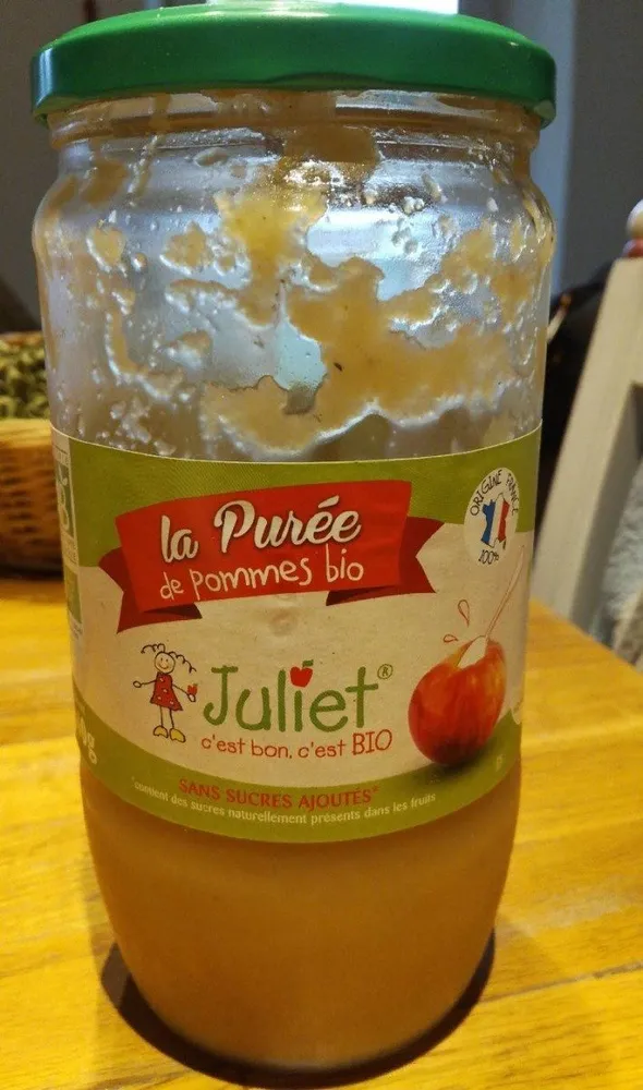 La purée de pommes bio
