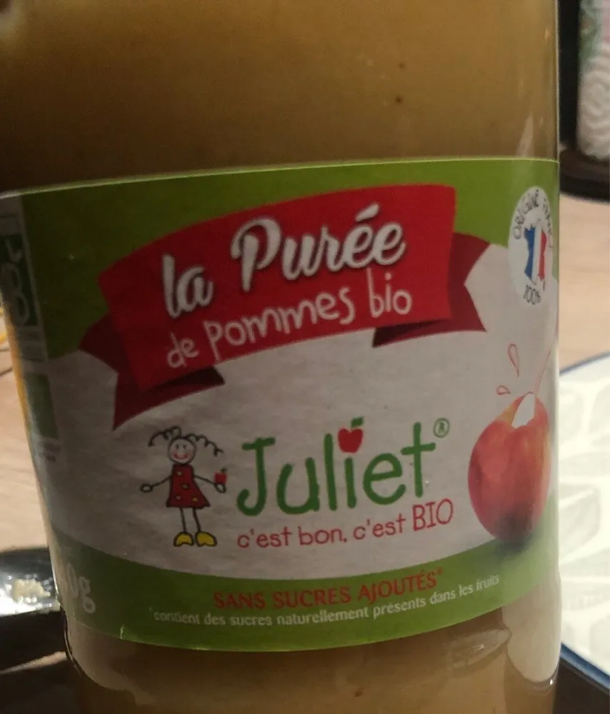 La purée de pommes bio