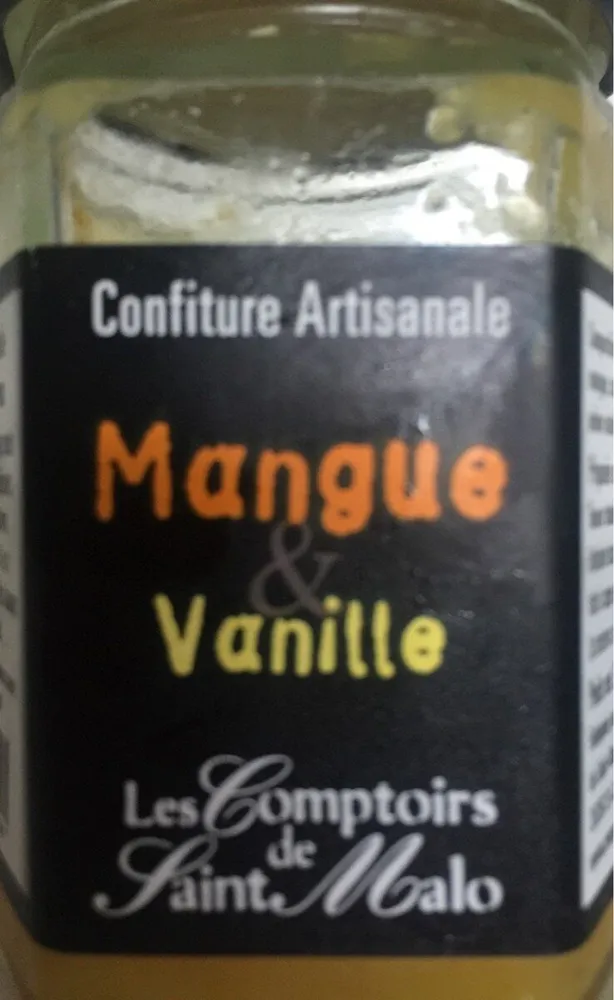 Confiture artisanle à la mangue et à la vanille
