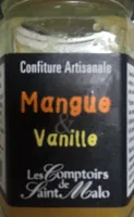 Confiture artisanle à la mangue et à la vanille