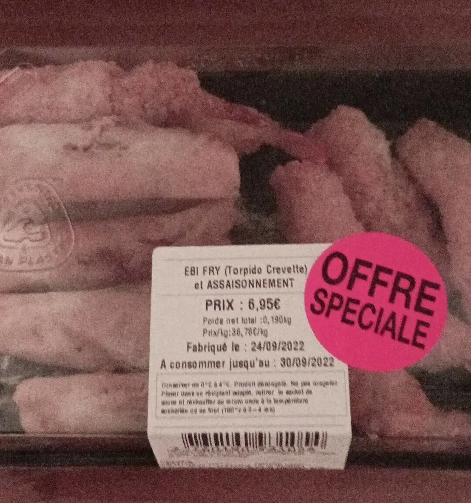 Ebi Fry torpido crevettes et assaisonnement