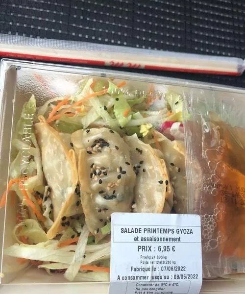 Salade japonaise gyoza