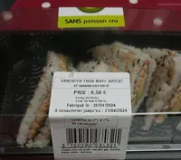 Sandwich thon mayo avocat