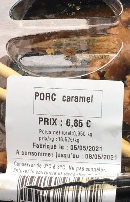 Porc caramel