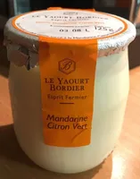 Yaourt mandarine citron vert