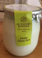 Yaourt bordier citron vert