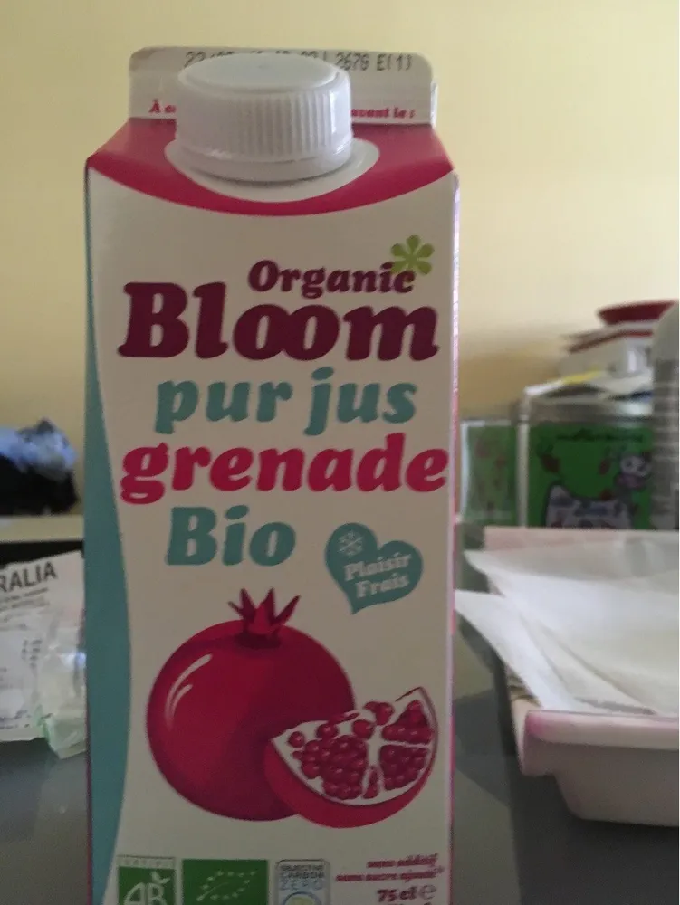 Organic Bloom pur jus grenade bio