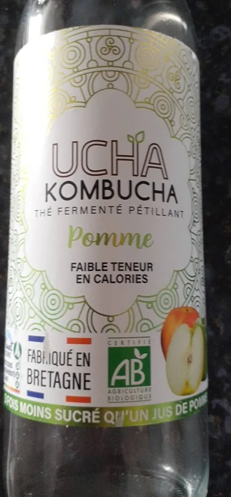 KOMBUCHA THÉ FERMENTÉ PÉTILLANT Pomme