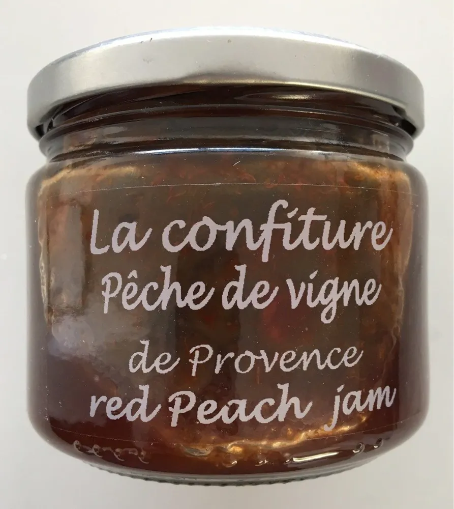 La confiture peche de vigne