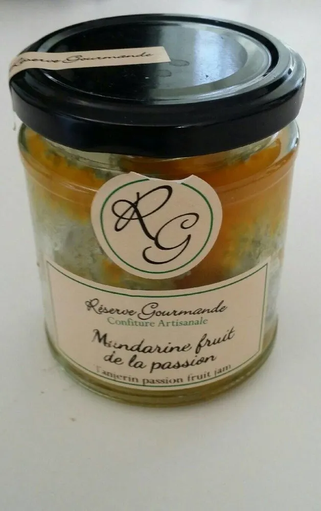 Confiture mandarinefruit de la passion