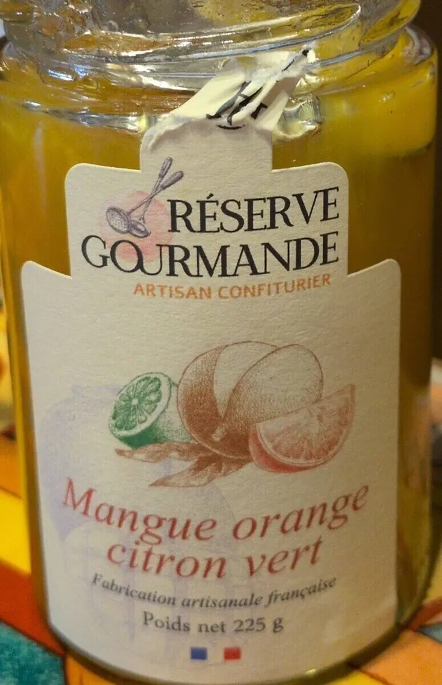 Confiture Mangue Orange Citron Vert