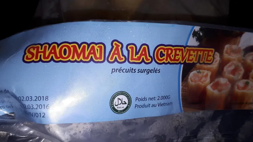Shaomai à la crevette
