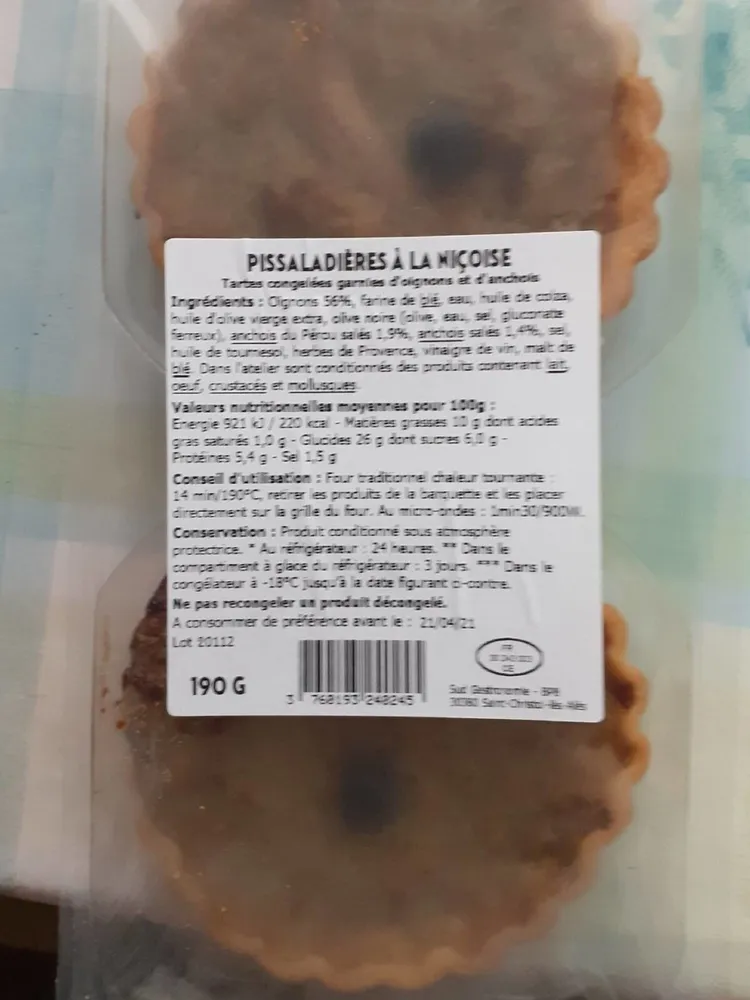 Pissaladière à la niçoise