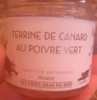 Terrine de canard au poivre vert