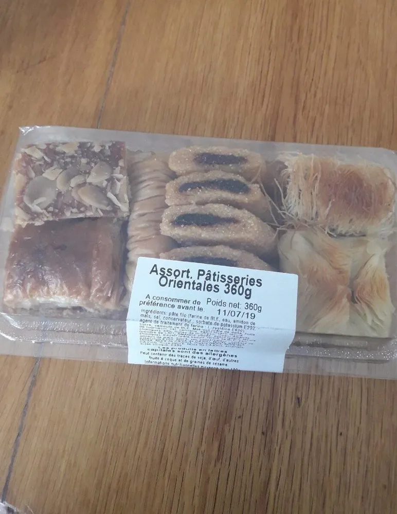 Assortiment pâtisseries orientales