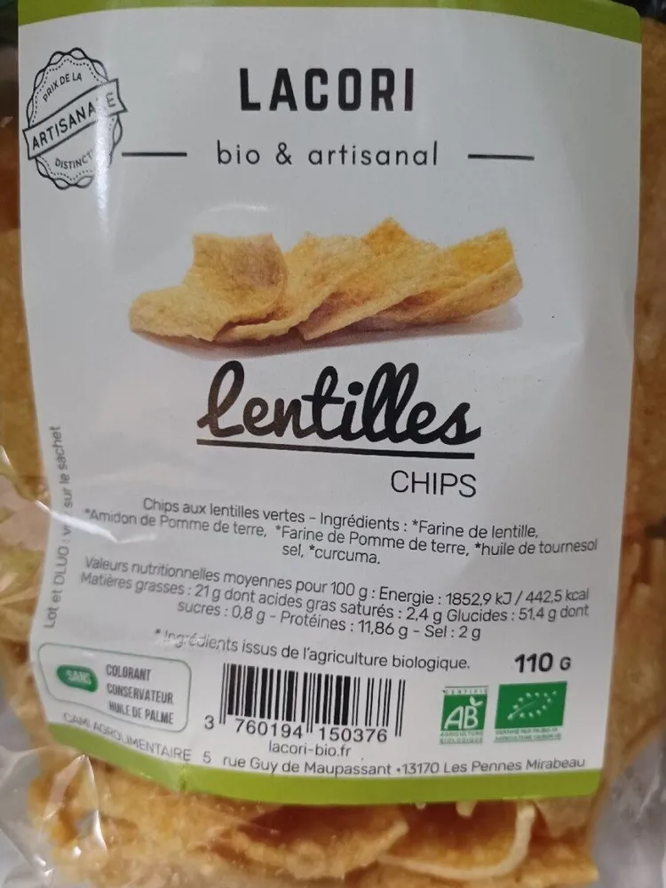 Lentilles chips