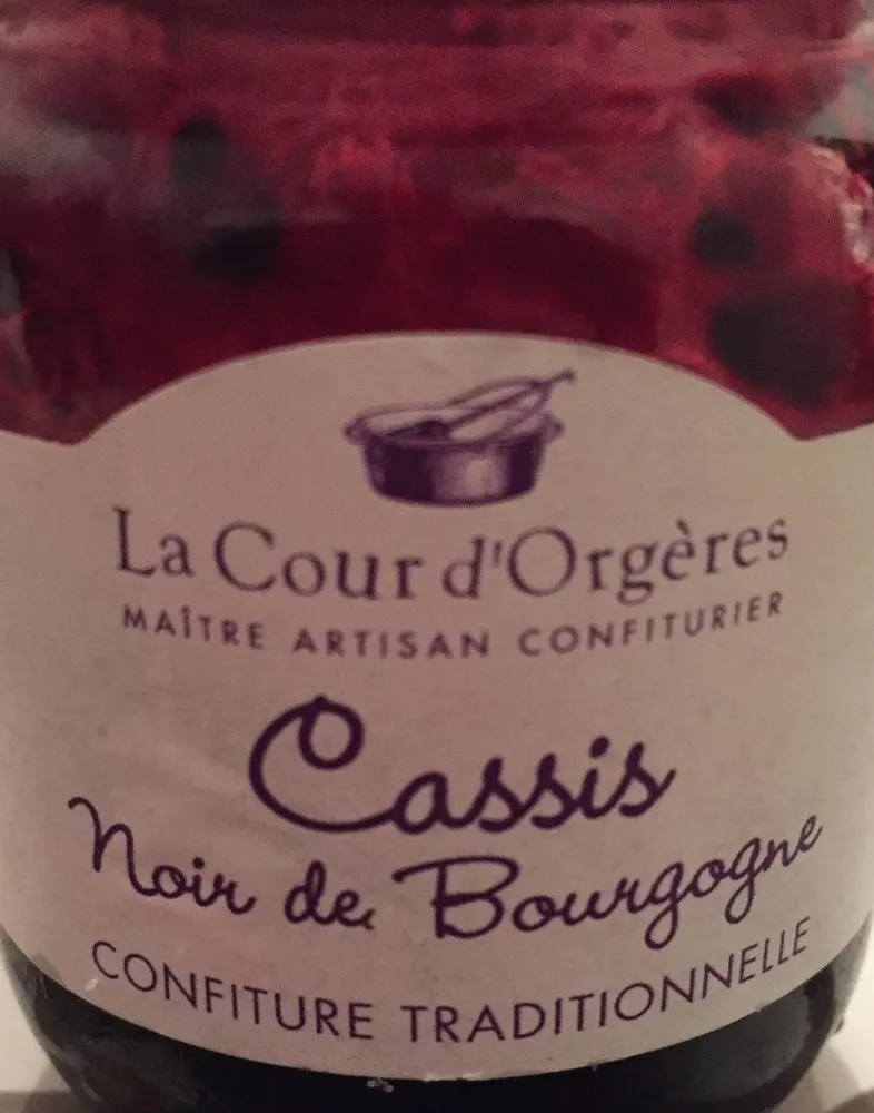 Confiture cassis noir de bourgogne
