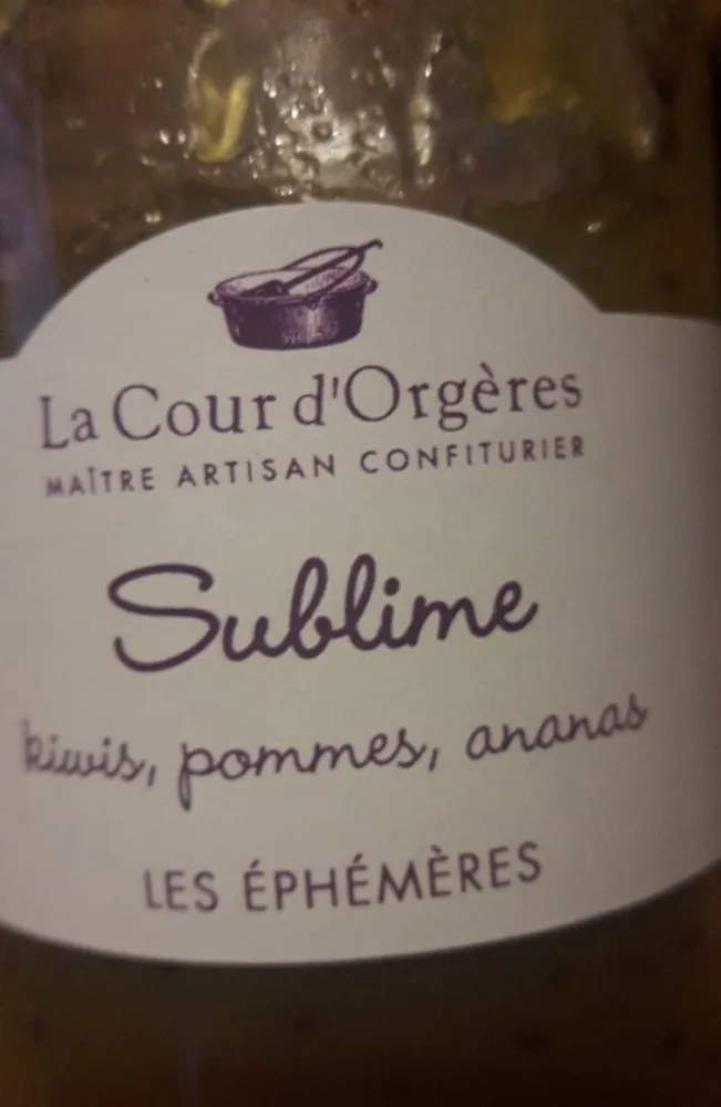 Confiture sublime kiwis, pommes, ananas