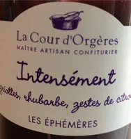 Confiture de griottes et rhubarbe aux zestes de citron