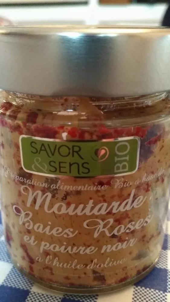 Moutarde Baies Roses et poivre noir