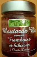 Moutarde Bio Saveur Framboise Et Hibiscus 130 Gr
