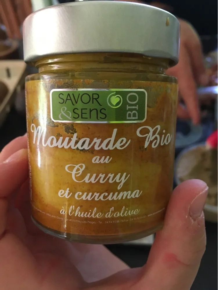 Moutarde bio au curry et curcuma