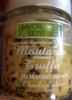 Moutarde saveur truffe et poivre noir