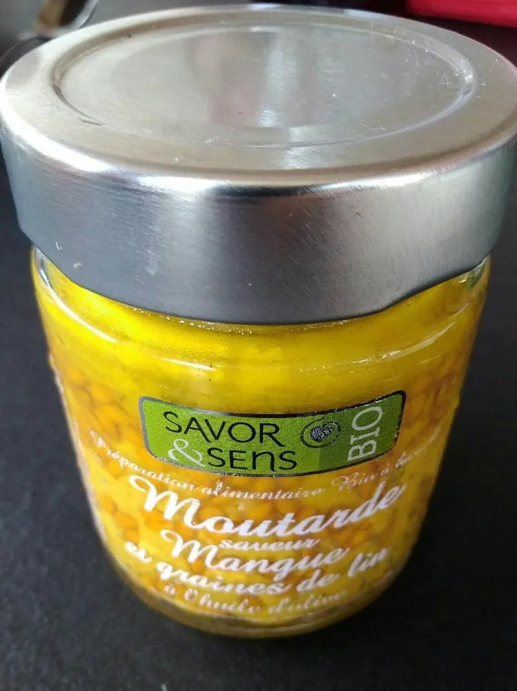 Moutarde mangue et graines de lin