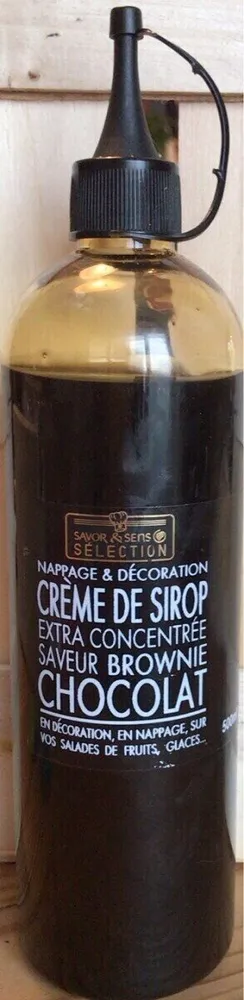 Crème de sirop saveur brownie chocolat