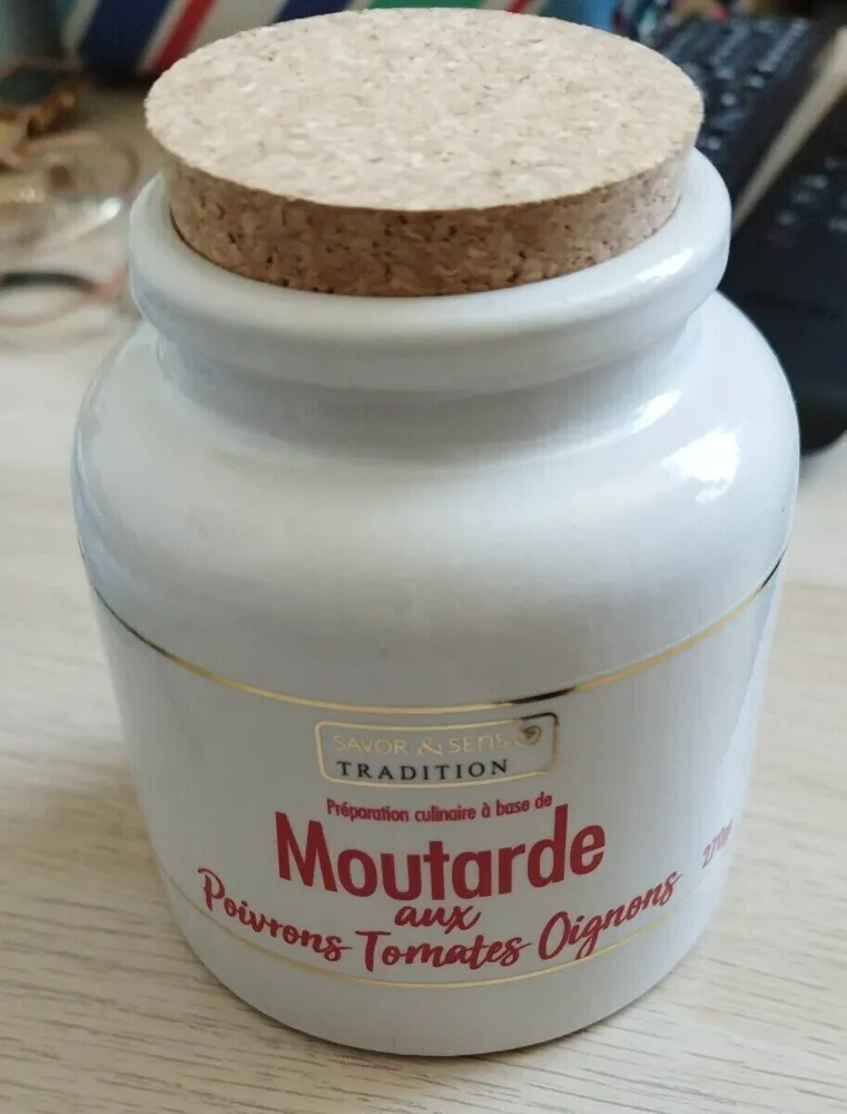 Moutarde aux poivrons tomates oignons