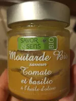 Moutarde Bio Saveur Tomate Et Basilic 130 Gr